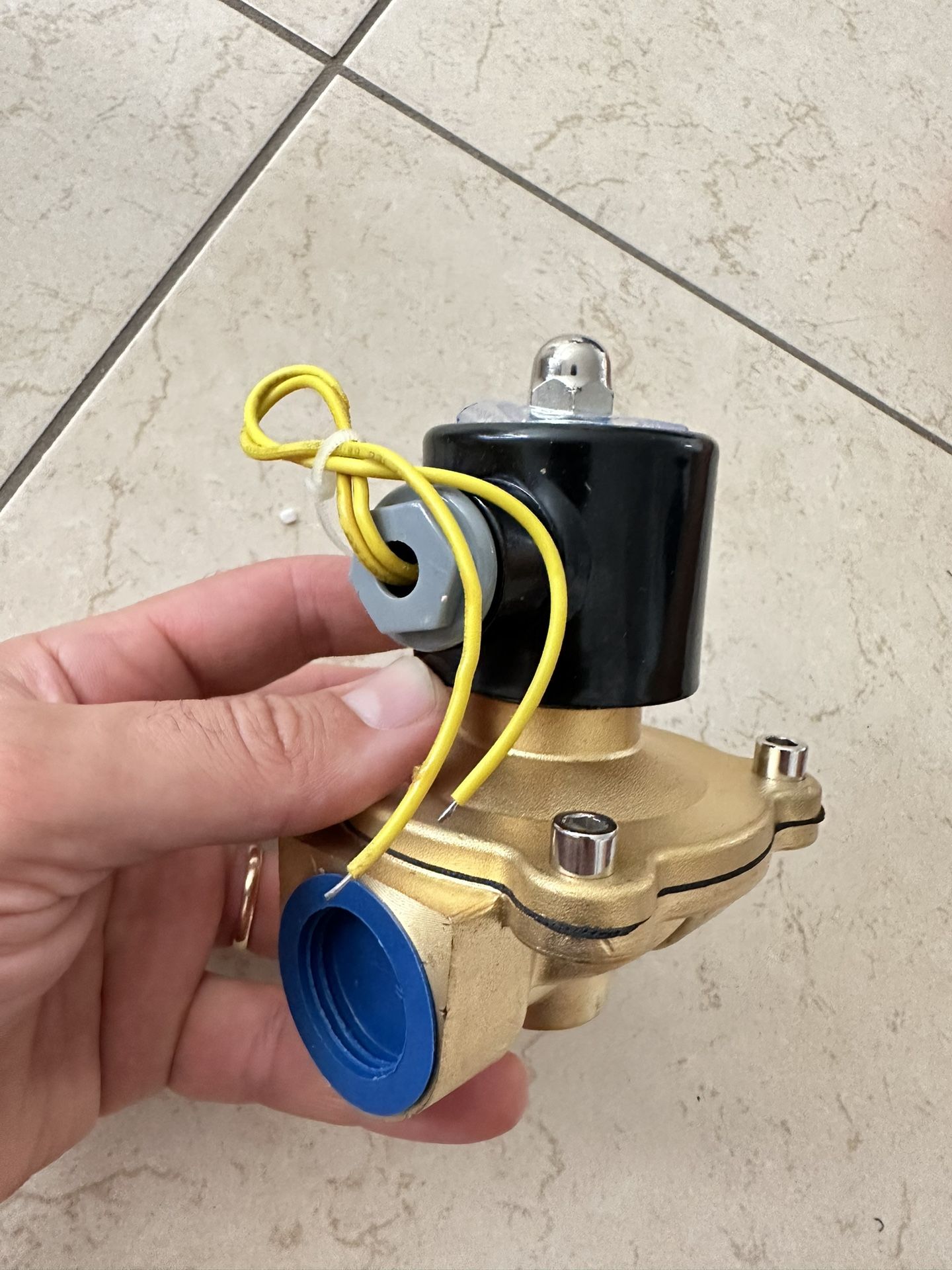 1" AC 110V Brass Electric Solenoid Valve Water Air N/C Valve 2W-250-25