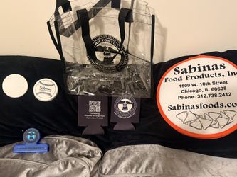 Bag, 3 Chip Clips, 2 koozie holders, Tortilla Warmer 