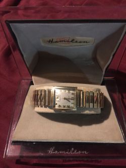 Vintage 1937 Hamilton Sutton wrist watch