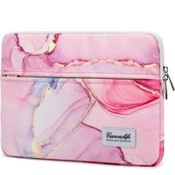 Canvaslife Pink Marble Patten Laptop Sleeve