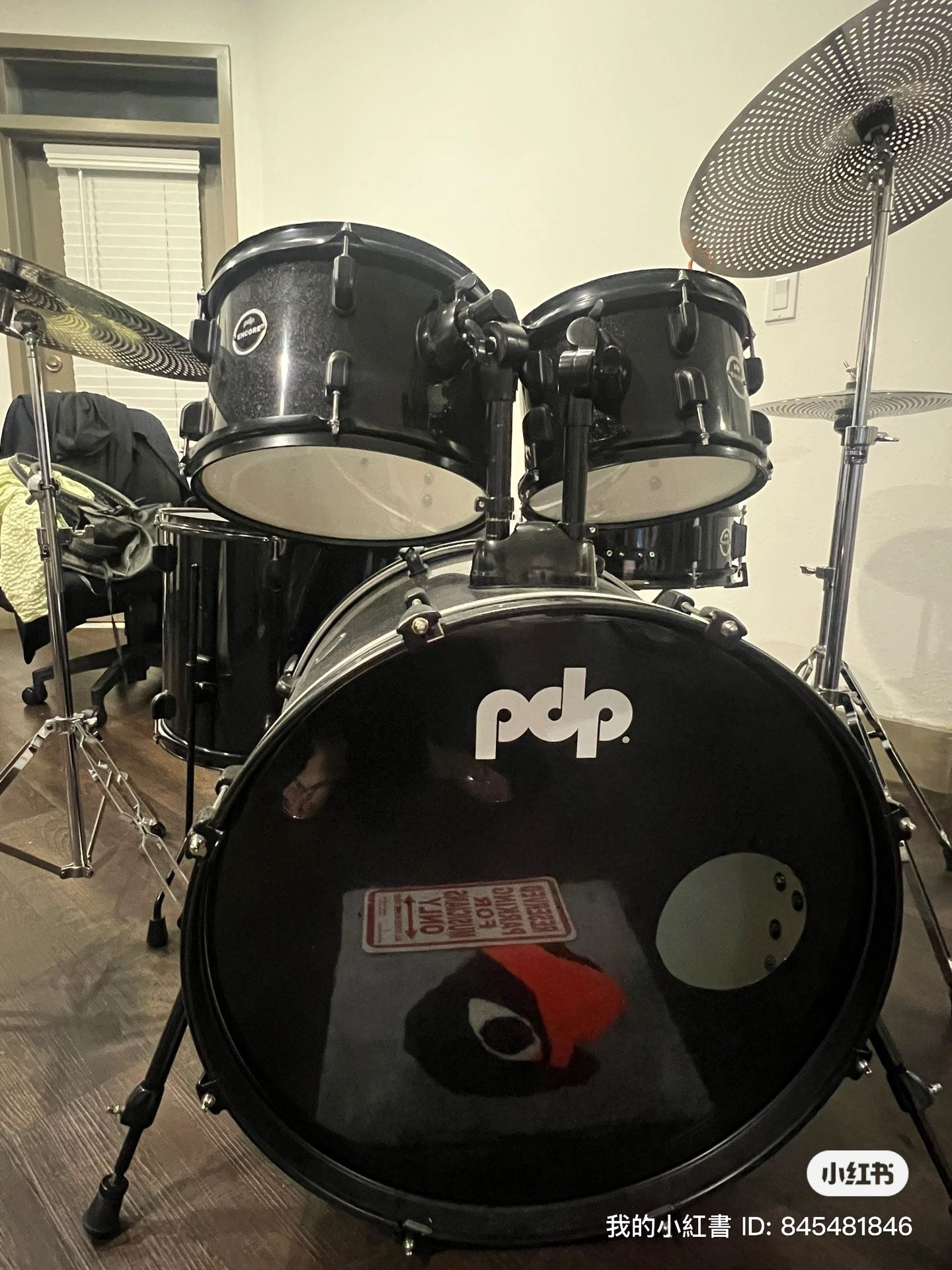 PDP Encore 5-Piece Drum Set + MUTE Cymbals + FREE Pearl Mesh Heads
