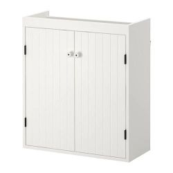 IKEA SILVERAN Bathroom Sink Cabinet with 2 doors, 23⅝×9⅞×26⅝" IN BOX NEW (CABINET ONLY)