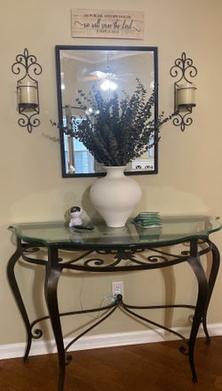 $50 Entry Way Glass Table