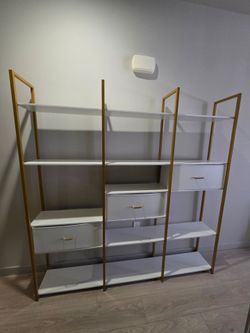 Five Shelf Stand w/ Drawers