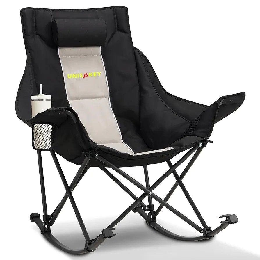 Unisakey Oversized Rocking Camping Chair