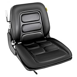 Forklift Seat with 3 Stage Weight Adjustment , Forklift Seat Vinyl Compatible with Toyota, Clark, Cat, Hyster, and Ysle