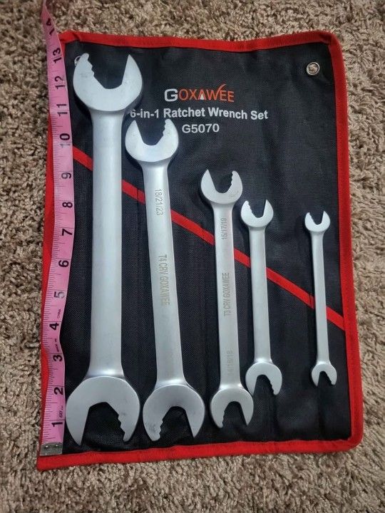 6 In 1 Ratchet Wrench Set