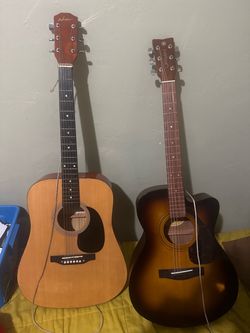 Two Acoustic Guitars ADM and Yamaha Urban