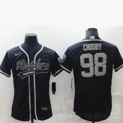 Raiders Crosby Baseball Jersey Small Thur 2xx 