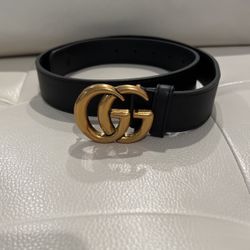 Black Fashion GG Logo Belt
