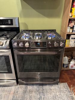 Estufa LG Black stainless steel 5 Quemadores
