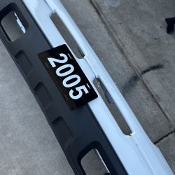 Chevy Silverado White Bumper