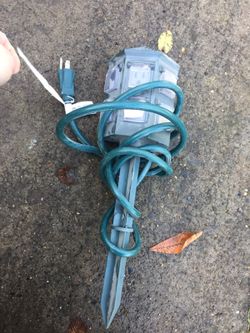 Outdoor lighting stake. Programmable