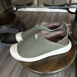 Brand NEW with tags Quiksilver slip ons with removable outer “sole” men’s size 12