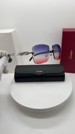 Cartier White hybrid horn sunglasses.
