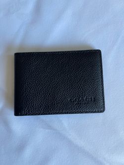 Leather Coach Wallet Card Holder