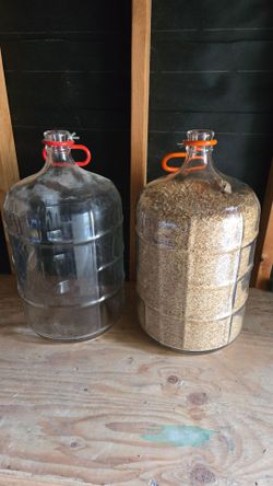 2 glass carboys for fermenting beer. $75 for the set. Price is firm.