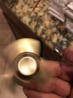 Gold fidget spinner