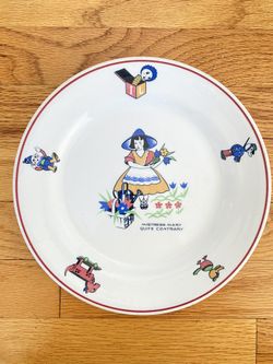 Vintage 1969 Shenango China Child’s Nursery Rhyme Plate Dinnerware