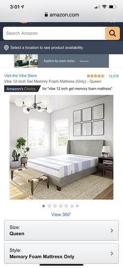 New without box Queen memory foam mattress