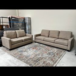 Sofa and love seat (beige)
