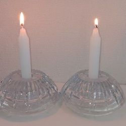 Three-Way Glass Candle Holders