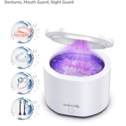 Ultrasonic Retainer & Jewelry Cleaner with UV Light, Professional Sonic Dental Cleaner for Retainers, Invisalign, Dentures, Mouth Guard, Night Guard