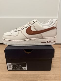 Nike Air Force 1 Low “Ivory Saddle Brown” Men’s Size 8 HQ2037-101