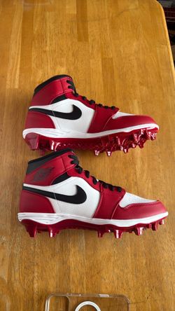 New Nike Air Jordan 1 Mid TD Chicago Football Shoes Cleats Men’s 10