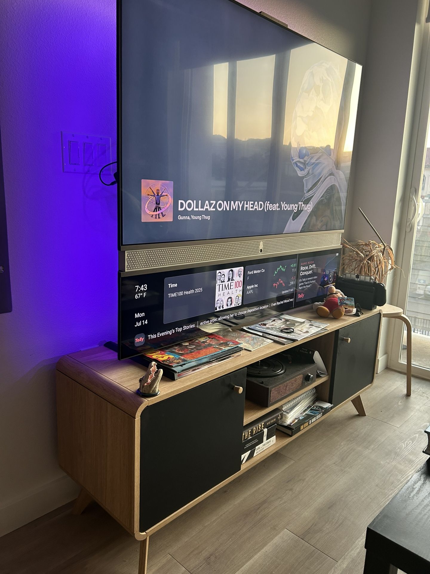 tv stand with storage
