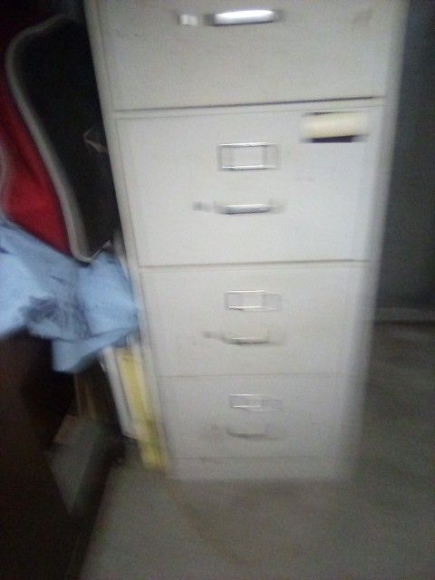 Four Drawer Metal File Cabinet