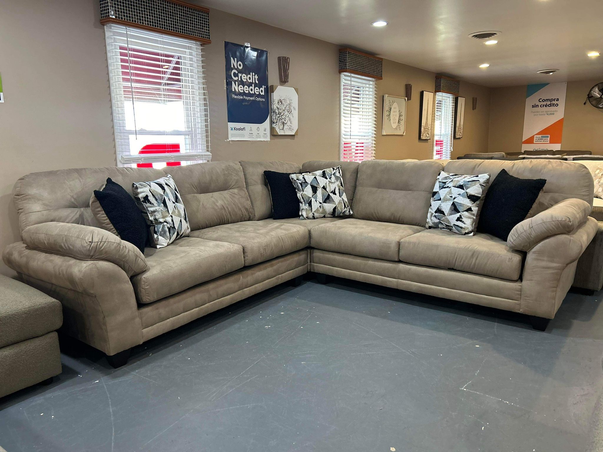New Hughes Furniture Sectional