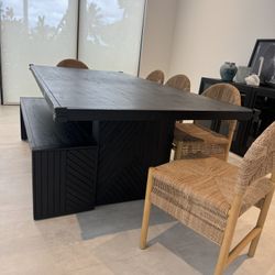 Dining Table +  Bench + Chairs 
