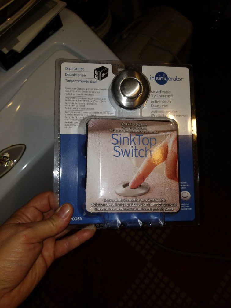 Sink Top Disposal Switch