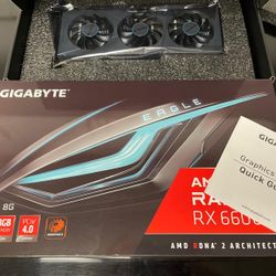 Amd RX 6600 video card gpu graphic card in box