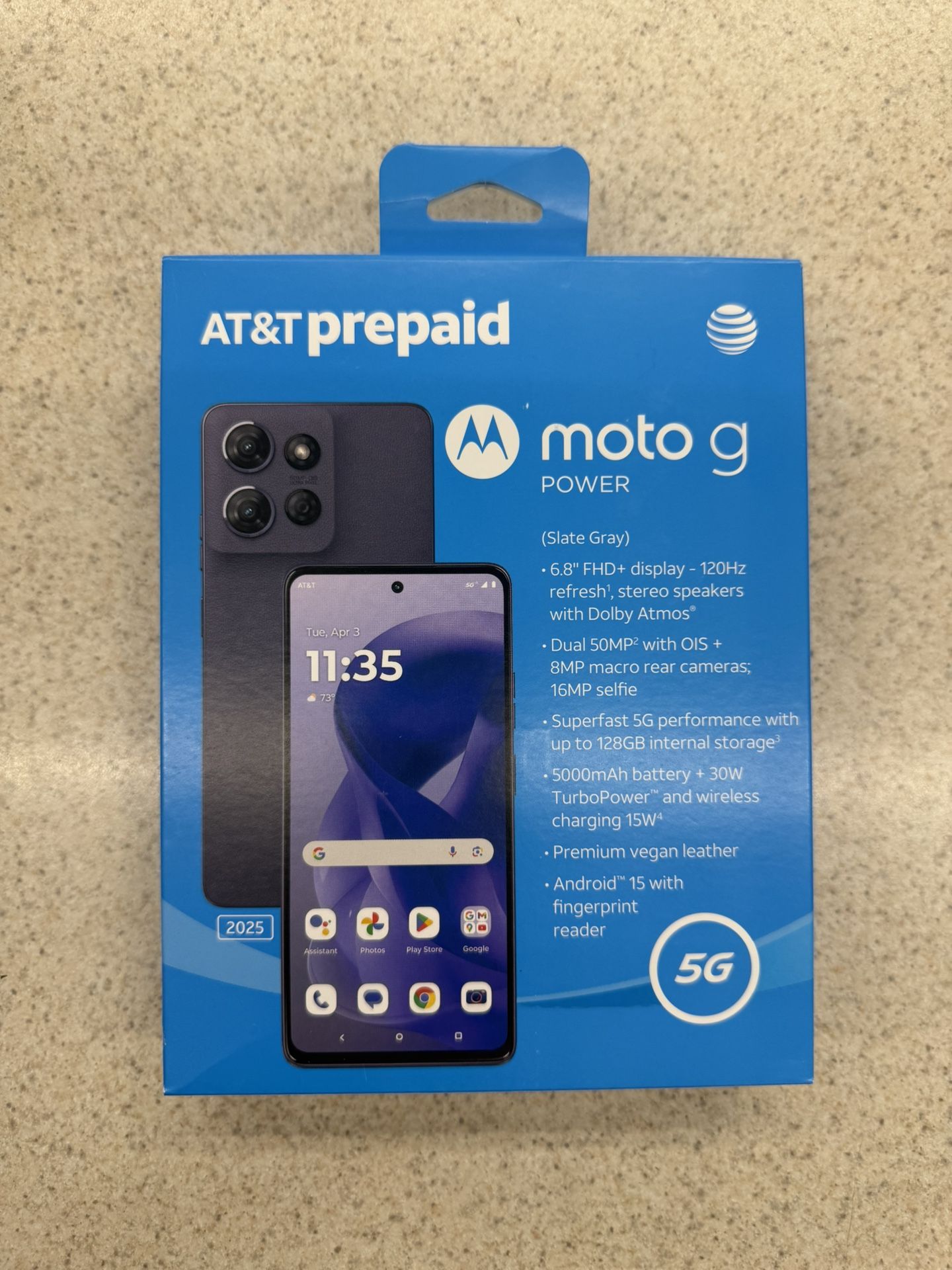 Moto G Power 2025 (5G) AT&T Prepaid 128 GB Activated