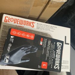 gloveworks nitrile gloves Large 10 Boxes $75