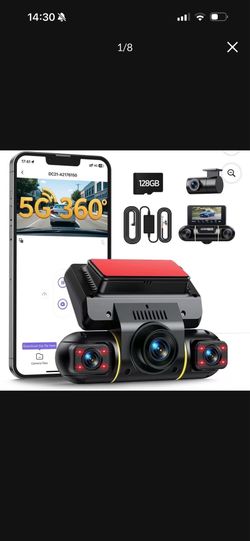Brand new in box TOGUARD 360 Degree View 4 Channel Dash Cam Front and Rear Inside 5G WiFi Dash Camera for Cars APP Control IR Night Vision Parking Mon