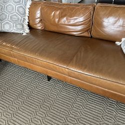 West Elm Axel Leather Sofa 89"