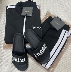 Palm Angels Track Suit and Slides Set
