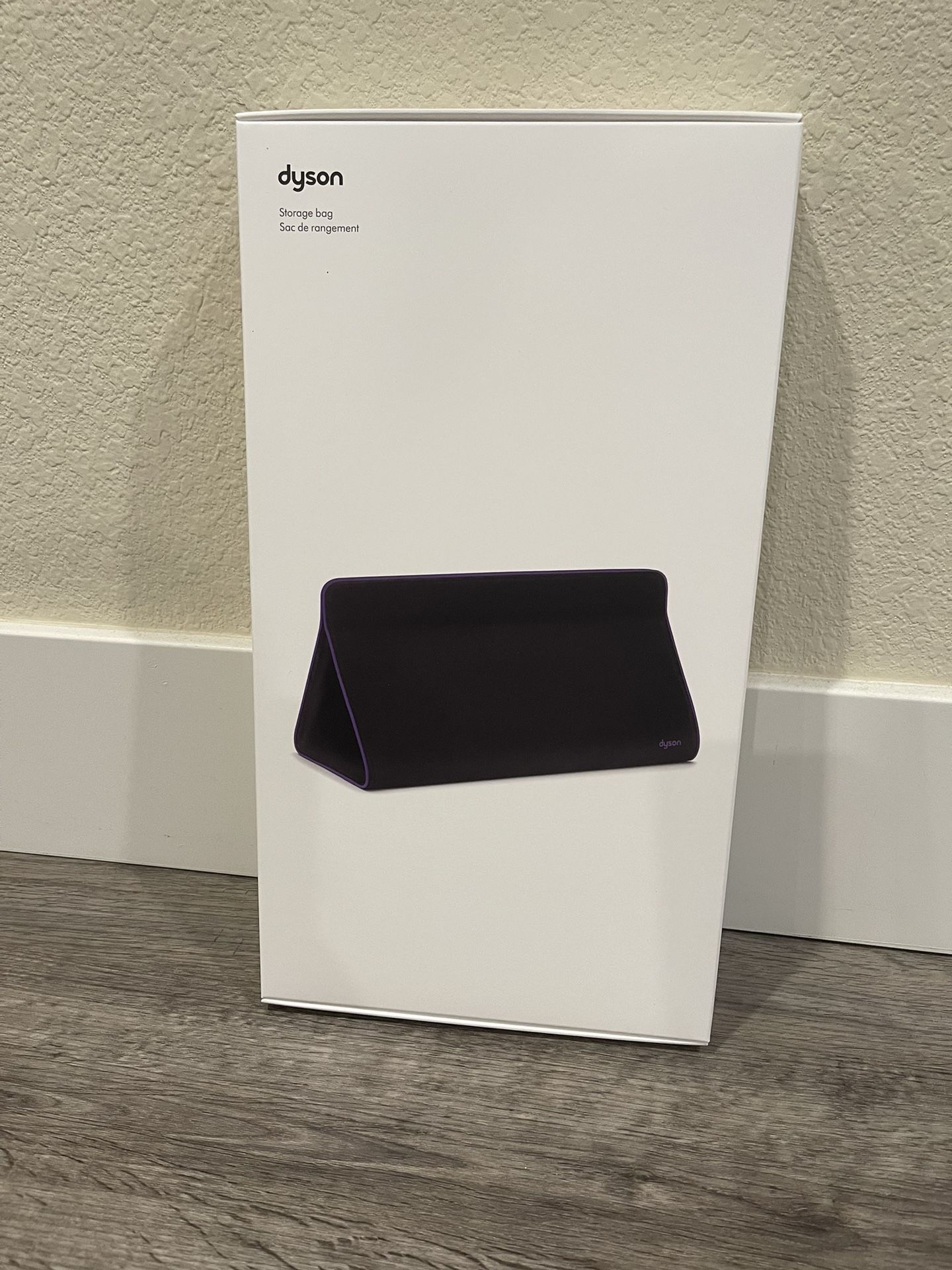 NEW in box Dyson-designed storage bag (Purple/Black)