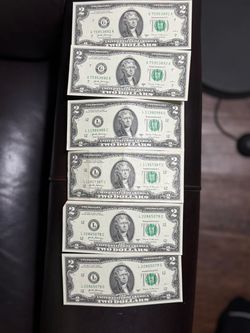 Wow 😮!! 3 Pairs of Series 2017 $2 Bills – Consecutive Serial Pairs !!