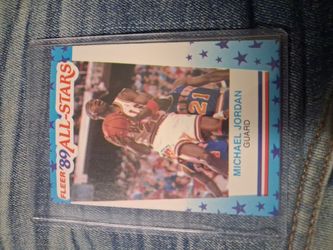 Fleer '89 MICHAEL JORDAN  ALLSTARS CARD
