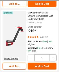 M12 12V Lithium-Ion Cordless LED Underbody Light