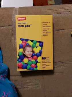Staples Photo Plus Photo Paper, 4x6", 60 Sheets