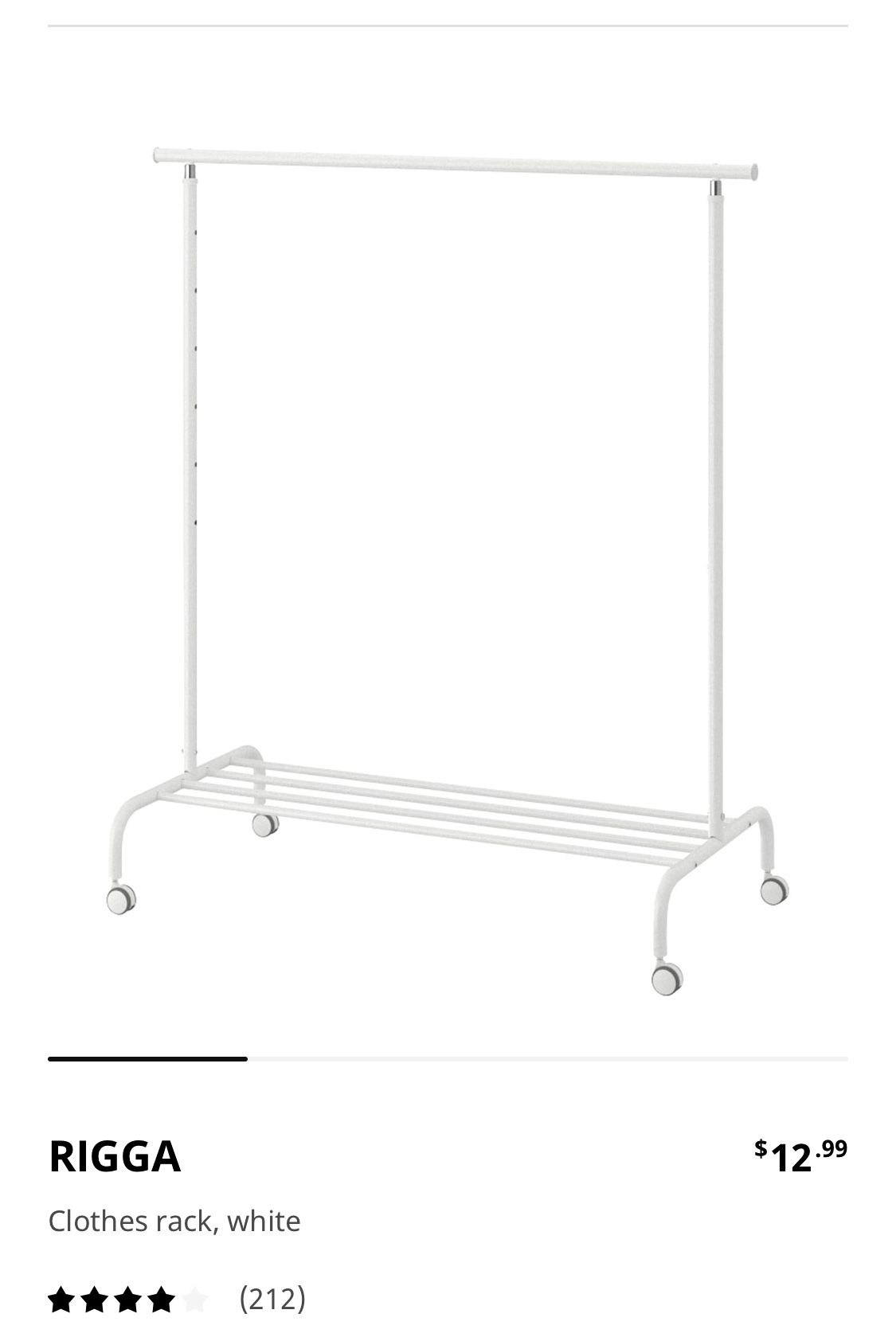 IKEA Rigga clothes rack -2 for the price of one!