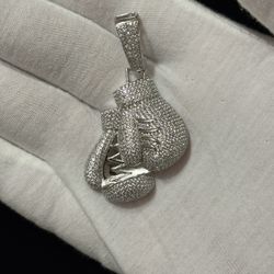 925 Sterling Silver Boxing Gloves Pendant 