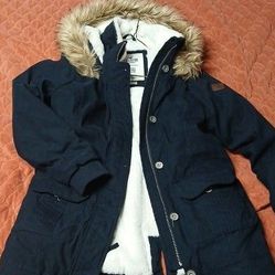Dark Blue Hollister Coat