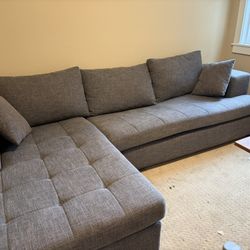 Comfortable Gray Sectional Couch