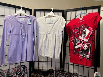 New Justice Girls size Large (14) lot of 7 Tops